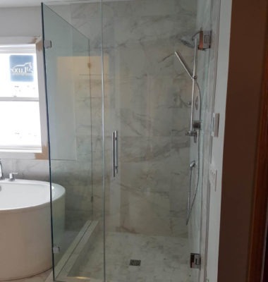 Shower After Photo with Ladder Pull