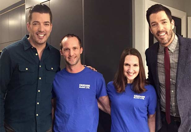 Cascade Glass Team with Property Brothers