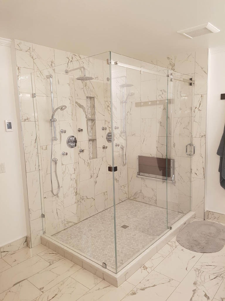 Frameless Sliding Shower