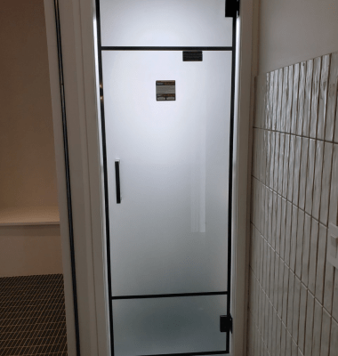 Frit Glass Water Closet Door